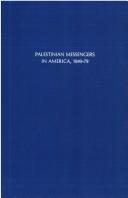 Palestinian messengers in America, 1849-79 by Salo Wittmayer Baron