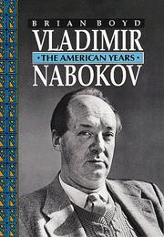 Cover of: Vladimir Nabokov by Boyd, Brian