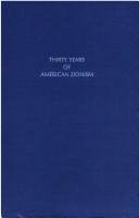 Cover of: Thirty years of American Zionism by Louis Lipsky