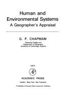 Cover of: Human and environmental systems: a geographer's appraisal