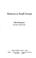Cover of: Behavior in small groups