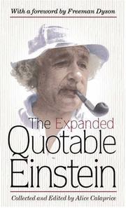 Cover of: The expanded quotable Einstein
