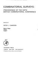 Cover of: Combinatorial surveys by British Combinatorial Conference (6th 1977 Royal Holloway College)