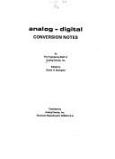 Cover of: Analog-digital conversion notes