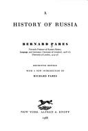 Cover of: A history of Russia. by Bernard Pares