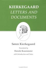 Cover of: Letters and documents: Kierkegaard's Writings, Vol 25
