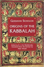 Cover of: Origins of the Kabbalah by Gershon Scholem