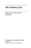 Cover of: The evolution of sex by John Maynard Smith
