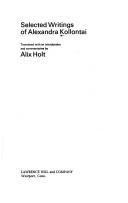Cover of: Selected writings of Alexandra Kollontai