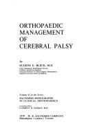 Cover of: Orthopaedic management of cerebral palsy