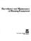 Cover of: Surveillance and maintenance of rotating equipment.