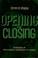 Cover of: Opening and closing