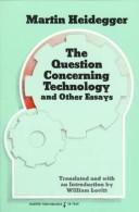 Cover of: The question concerning technology, and other essays