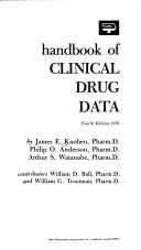 Handbook of clinical drug data by James E. Knoben