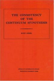 Cover of: Consistency of the Continuum Hypothesis. (AM-3) by Kurt Godel