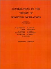 Cover of: Contributions to the Theory of Nonlinear Oscillations, Volume IV. (AM-41) (Annals of Mathematics Studies)