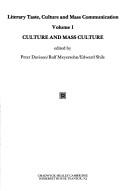 Cover of: Culture and mass culture