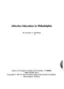 Cover of: Affective education in Philadelphia