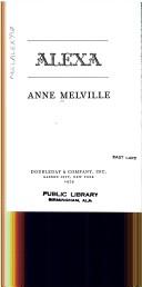 Cover of: Alexa by Anne Melville