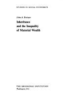Cover of: Inheritance and the inequality of material wealth