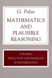 Cover of: Mathematics and plausible reasoning by George Pólya