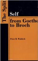 The split self by Peter B. Waldeck