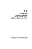 Cover of: The lesbian community