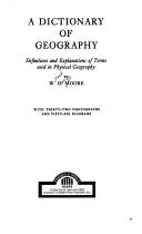A dictionary of geography by Moore, W. G.