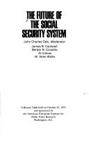 Cover of: The Future of the Social Security system | 