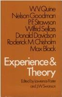 Cover of: Experience & theory. by Edited by Lawrence Foster & J. W. Swanson.