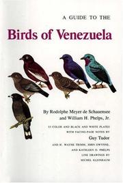 Cover of: A guide to the birds of Venezuela by Rodolphe Meyer de Schauensee