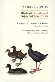 Cover of: A Field guide to birds of the USSR: including Eastern Europe and Central Asia