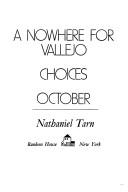 Cover of: A nowhere for Vallejo.