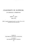 Cover of: Claudian