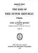 Cover of: The writings of John Lothrop Motley. by John Lothrop Motley