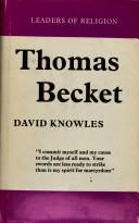 Cover of: Thomas Becket.