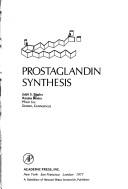 Cover of: Prostaglandin synthesis by Jasjit S. Bindra