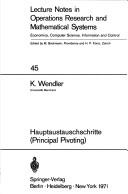 Hauptaustauschschritte by K. Wendler