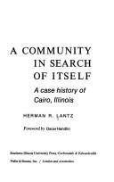 A community in search of itself by Herman R. Lantz