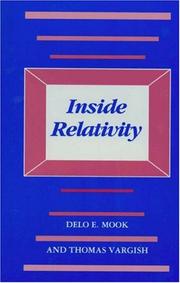 Cover of: Inside relativity by Delo E. Mook