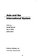 Cover of: Asia and the international system.