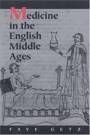 Cover of: Medicine in the English Middle Ages