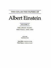 Cover of: The Collected Papers of Albert Einstein, Volume 2: The Swiss Years by Albert Einstein