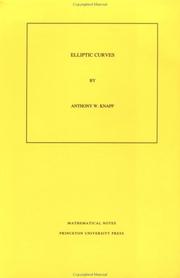 Cover of: Elliptic curves