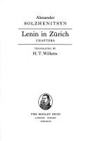Cover of: Lenin in Zürich by Александр Исаевич Солженицын
