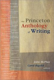 Cover of: The Princeton Anthology of Writing: Favorite Pieces by the Ferris/McGraw Writers at Princeton University.