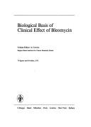 Cover of: Biological basis of clinical effect of bleomycin