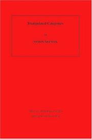 Cover of: Triangulated Categories. (AM-148) (Annals of Mathematics Studies) by Amnon Neeman
