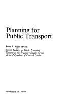 Cover of: Planning for public transport