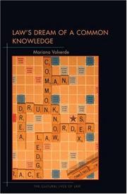Cover of: Law's Dream of a Common Knowledge (The Cultural Lives of Law)
